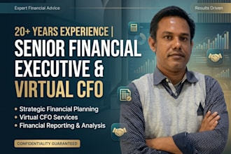 be virtual cfo, quickbooks cleanup, and financial model for small business