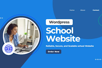 build a professional wordpress school website for your school