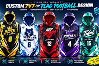 design custom 7v7 and flag football uniforms