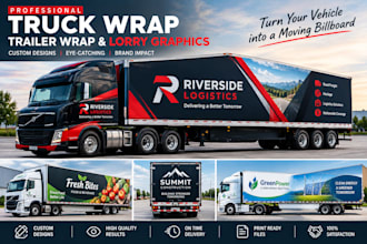design professional truck wrap trailer wrap and lorry