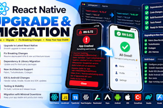 upgrade and migrate your react native app
