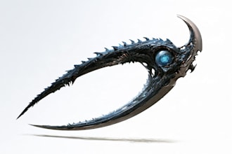 design unique weapons illustration