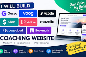 do gesso voog ycode silex mobirise mozello pagecloud bookmark coaching website