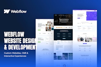 design and develop a custom webflow website