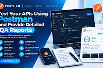 test your apis using postman and provide detailed QA reports
