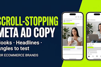 write facebook and instagram ad copy and hooks for ecommerce brands