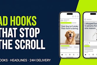 write facebook and instagram ad copy and hooks for ecommerce brands