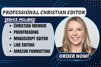 humanize, proofread, edit, and format christian memoir manuscript for amazon