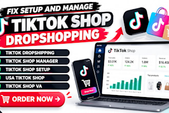 set up and manage your USA tiktok shop for dropshipping
