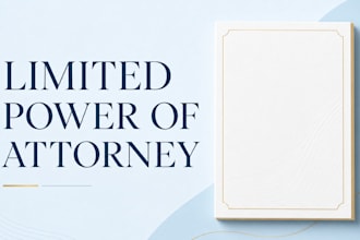 draft a professional limited power of attorney for specific tasks