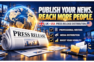 do UK USA press release publish PR distribution submit press release writing