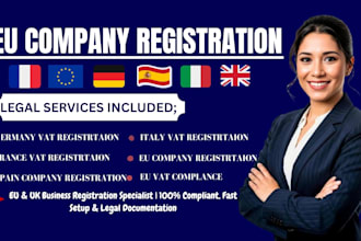 do company registration in eu estonia germany UK spain italy and france