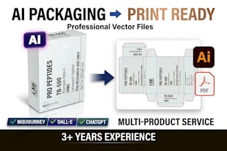 convert your ai generated packaging design into print ready vector file