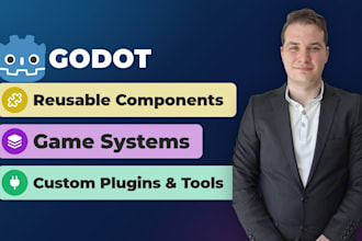 create custom reusable components and addon for godot