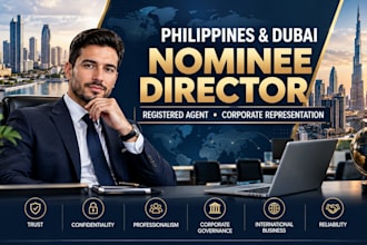 provide philippines and dubai nominee director and registered agent services