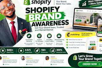 build shopify brand awareness marketing strategy and mailchimp email templates