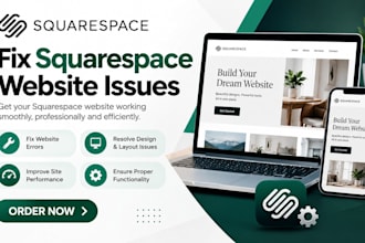 fix squarespace website issues, errors, bugs, design and layout problem