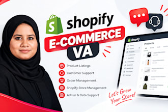be your shopify virtual assistant, shopify store manager