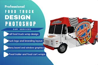 design food truck and food trailer wrap