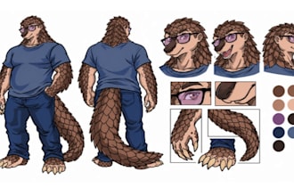 draw furry ref sheet, furry reference sheet, furry halloween art furry nsfw