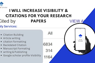 increase google scholar citations and research article visibility