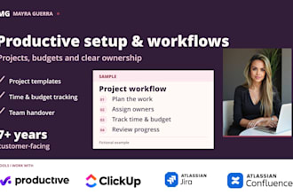 organize your projects, budgets and team workflow in productive