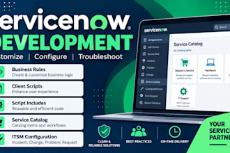 develop and integrate servicenow solutions