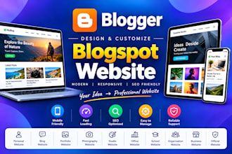 design a modern, responsive google blogger website