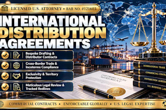 review and redline your international distribution agreement