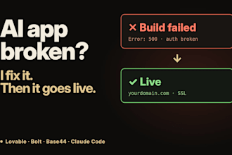fix and deploy your lovable, bolt, base44 or claude code app on vercel