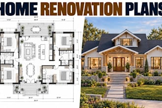 design home renovation plans residential floor plan 3d rendering
