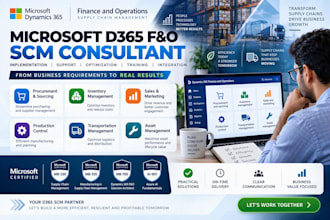 provide expert d365 fo supply chain management consulting
