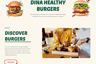 design restaurant cafe food fine dining website in wordpress
