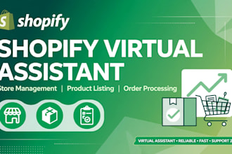 be your shopify virtual assistant and ecommerce support