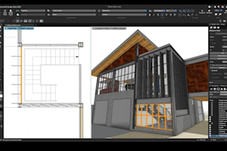 create 2d and 3d architectural drawings in vectorworks, revit, autocad