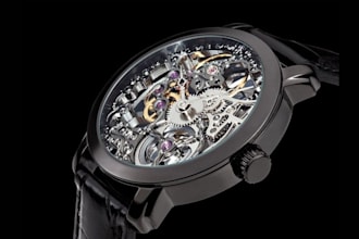 create custom watch dial, skeleton watch and case technical drawings