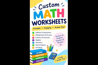 create custom math worksheets for students
