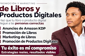 marketing de libros, anuncios en amazon KDP y promoción de productos digitales