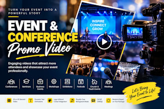 create a professional conference or event promo video