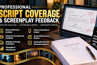 provide detailed script coverage and screenplay feedback