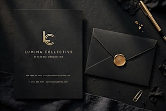 create luxury letterhead and envelope for your business