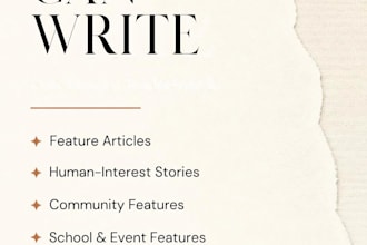 write engaging and well researched feature articles
