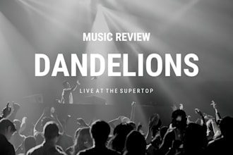 review your music, song, music video, and give good feedback