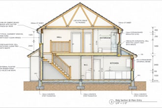 create deck permit, blueprint and construction drawings