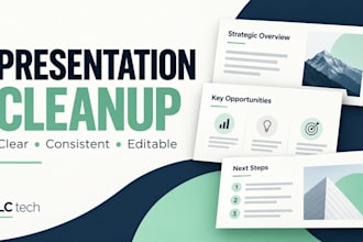 clean up and redesign your existing powerpoint slides