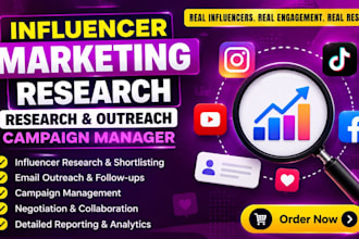manage influencer marketing research outreach campaigns