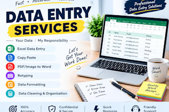 provide professional data entry and typing services