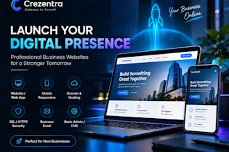 build a professional website and digital presence for your business