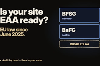 audit and fix your website for the european accessibility act and bfsg