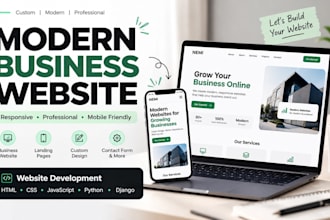 build a modern responsive website for your busine